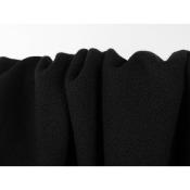 Coupon Crepe Viscose Stretch Noir 60 cm x 135 cm