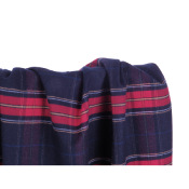 Tissu Flanelle Tartan Marine / Rouge