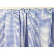 Tissu Popeline 100 % Coton Vichy Bleu / Blanc