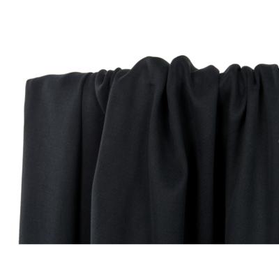 Tissu Sergé Léger Viscose / Cupro Noir 