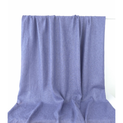 Tissu Toile 100 % Lin Bleu
