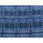 Tissu Viscose / Lin Tie & Dye Bleu