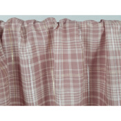 Tissu Voile de Coton Carreaux Lurex Rose