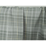 Tissu Voile de Coton Carreaux Lurex Gris 