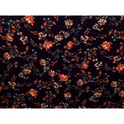 Tissu Voile de Viscose Fleurs Bohème 