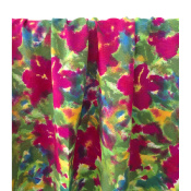 Tissu Voile de Viscose Fuchsia Watercolor Flower