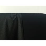 Tissu Maille Jersey Lourd Enduit Liège Noir