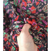 Tissu Voile de Viscose Ecovero Boho Flowers