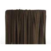 Tissu Maille Jersey Viscose / Soie Choco