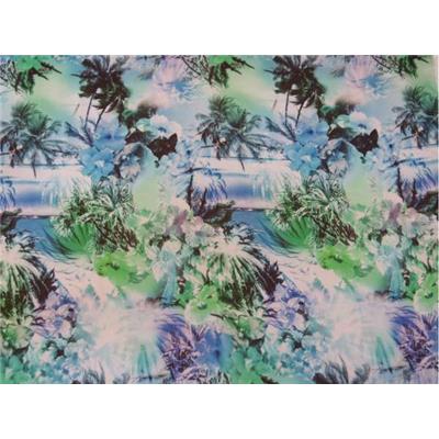 Coupon Voile Imprimé Tropical 90 cm x 145 cm