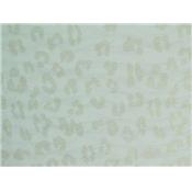 Tissu Jersey Structuré Vert D'Eau Clair Imprimé Petit Point Foil Doré