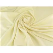 Coupon Lin / Viscose Jaune Pale 90 cm x 150 cm