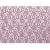 Tissu Dentelle Viscose / Polyester Bois de Rose