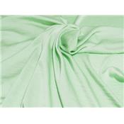 Tissu Crepe Satin Structuré Vert d'Eau