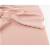 Tissu Crepe Satin Lourd Rose Nude