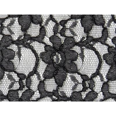 Tissu Dentelle Viscose / Polyester Noir