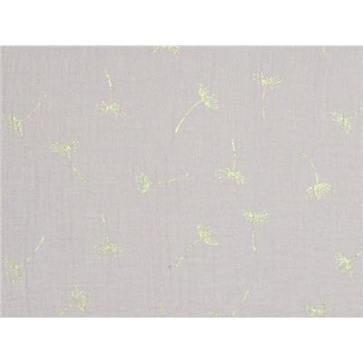 Tissu Double Gaze Vieux Rose Dandelion Doré