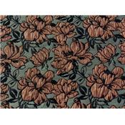 Tissu Jacquard Motif Fleurs