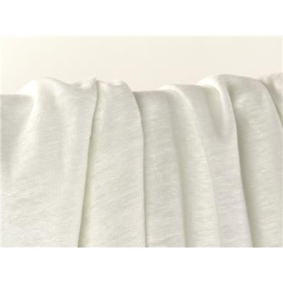 Tissu Jersey 100 % Lin Blanc