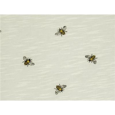 Tissu Jersey Coton Flammé Imprimé Abeille