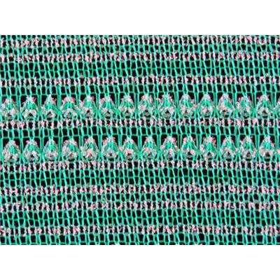 Tissu Maille Coupée - Cousu Ajourée Menthe / Blanc