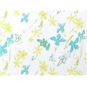 Tissu Crepe Imprimé Fleurs Jaune