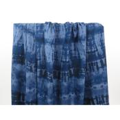 Tissu Viscose / Lin Tie & Dye Bleu