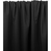 Tissu Crepe Viscose Envers Laine Noir