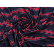 Tissu Flanelle Tartan Marine / Rouge