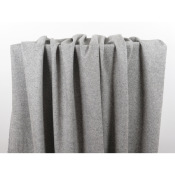 Tissu Lainage Mélange Laine Gris