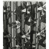 Tissu Popeline Viscose Ecovero Striped Blossom Paradise