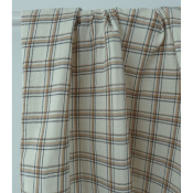 Tissu Double Gaze 100 % Coton Checks Noisette