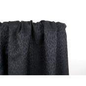 Tissu Jacquard Coton LEO Noir
