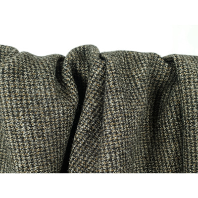 Coupon Lainage Léger 100 % Laine Chiné Ecru Beige Noir 80 cm x 156 cm