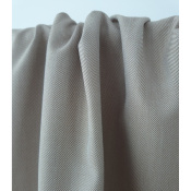 Tissu Sergé 100 % Coton Chevron Noisette / Ecru