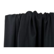 Tissu Sergé Léger Viscose / Cupro Noir 