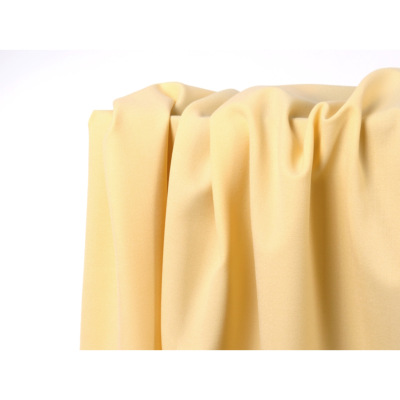 Tissu Sergé Poly / Viscose FAY Jaune Pastel