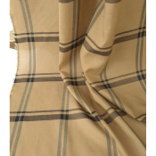 Tissu Voile 100 % Modal Carreaux Peanut