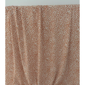 Tissu Popeline 100 % Viscose Abstract Dots Terracotta