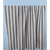 Tissu Sergé Lourd JON 100 % Coton Hazelnut Stripes