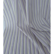 Tissu Voile de Coton Rayures Butter Yellow & Parme