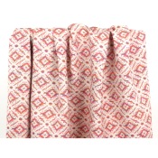 Tissu Tweed Jacquard Aztèque Fuchsia Orange