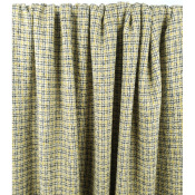 Tissu Tweed Mélange Laine Ecru, Jaune & Bleu