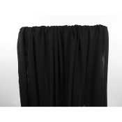 Tissu Voile de Viscose Jacquard Noir