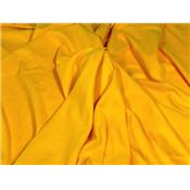 Tissu Maille Interlock Gratté Jaune Ambre