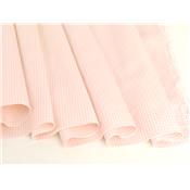 Tissu Vichy Coton Stretch Rose Pale