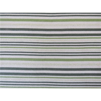 Tissu Jersey Cote 2x2 Rayé Beige / Vert / Lurex Doré