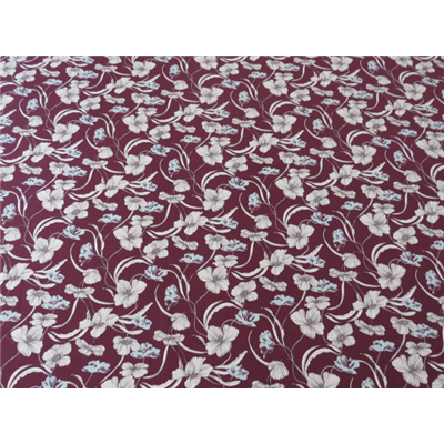 Tissu Piqué de Coton Imprimé Fleurs Graphiques