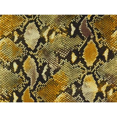 Tissu Crepe LONDRES Python Moutarde