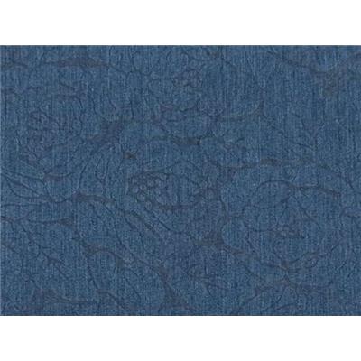 Tissu Denim Brut Motifs Fleurs " Dévorés